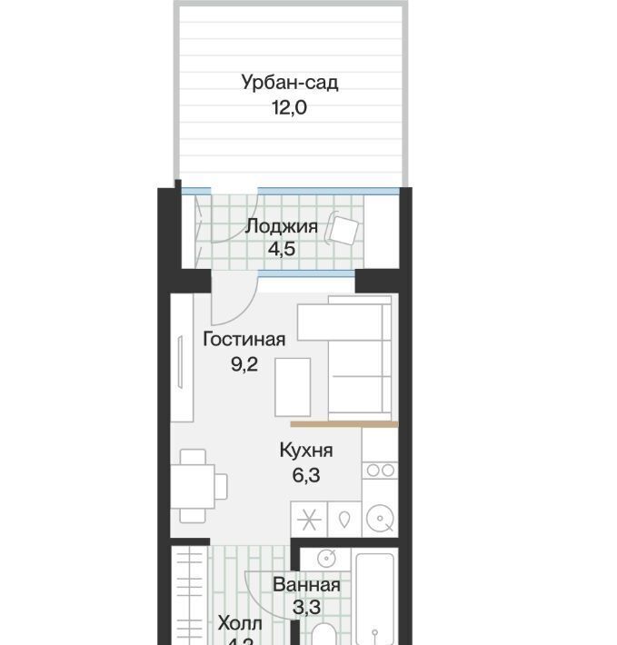 квартира г Тюмень р-н Калининский ул Ямская 1/15 ЖК «Эклипт» 159с фото 1