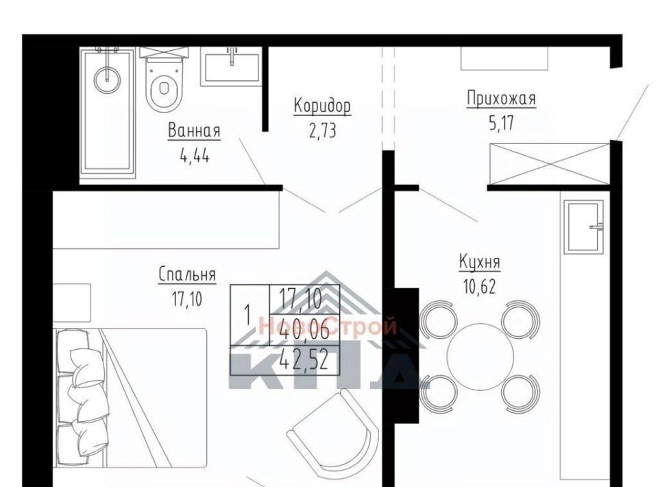 квартира г Новосибирск Студенческая Южно-Чемской жилмассив фото 1