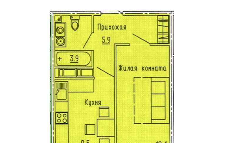 квартира г Пенза р-н Октябрьский ул Побочинская 10 фото 11