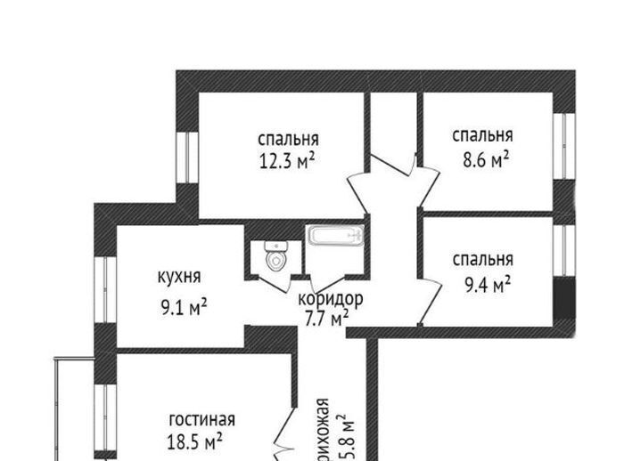 квартира г Москва метро Отрадное ул Каргопольская 13к/1 фото 2