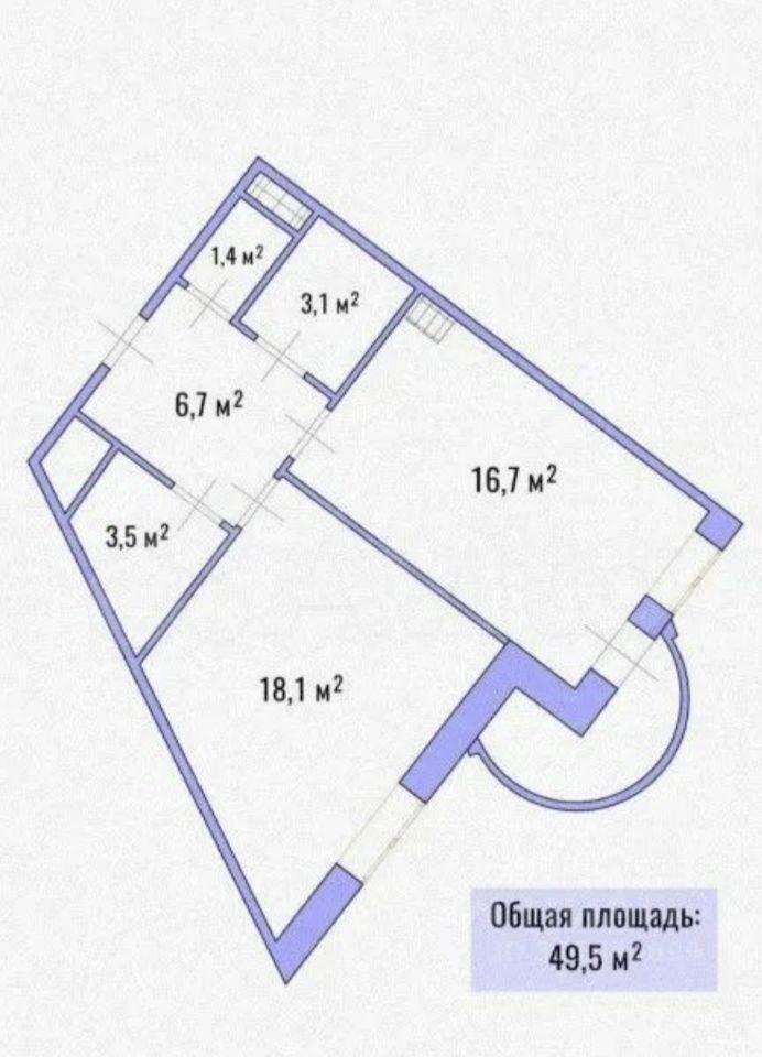 квартира г Санкт-Петербург п Песочный ЖК Панорамы залива ул Двинская 8/3 Ленинградская область, Кировский район фото 24