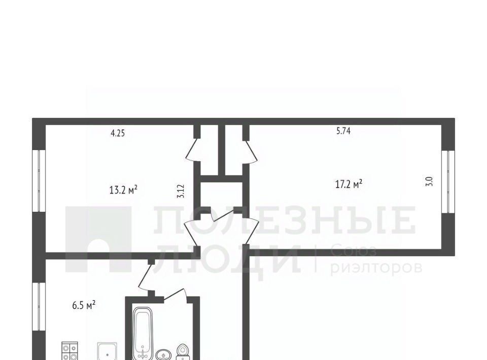 квартира г Великий Новгород ул Химиков 6 фото 2