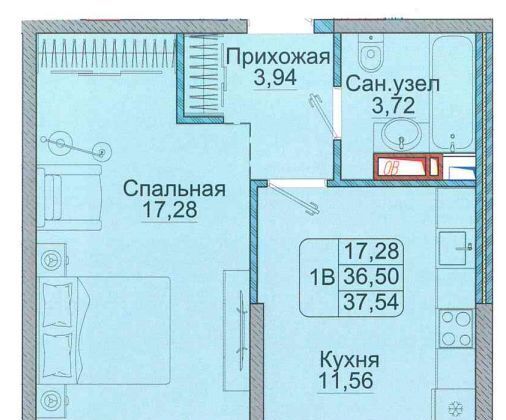 квартира г Краснодар р-н Прикубанский микрорайон 9-й километр ЖК «Репин-Парк» фото 1