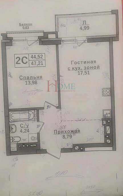 квартира г Новосибирск р-н Заельцовский Заельцовская ул Дмитрия Донского 25/1 фото 16