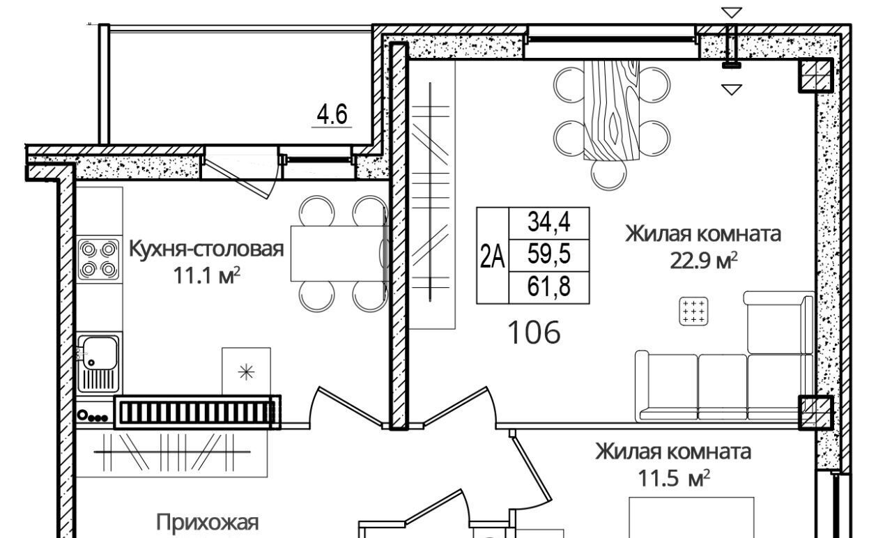 квартира р-н Псковский д Борисовичи ул Дмитрия Яковлева 6 Завеличенская волость фото 1