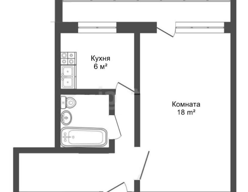 квартира г Тольятти р-н Автозаводский 5 квартал пр-кт Ленинский 24 Тольятти городской округ фото 2