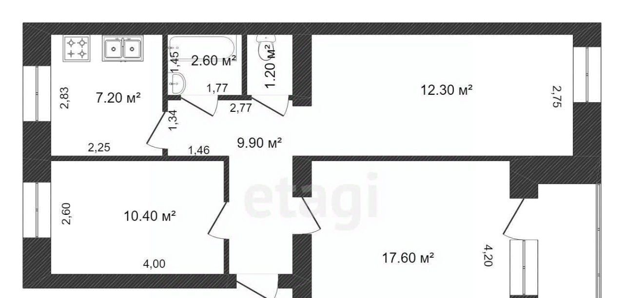 квартира г Ишим ул Сибирская фото 2