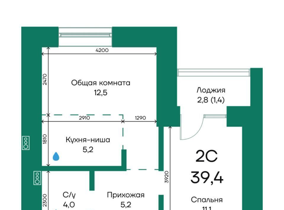 квартира г Барнаул р-н Индустриальный ул Просторная 390к/2 фото 1