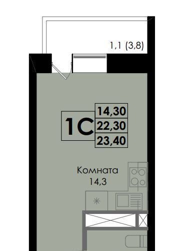 квартира г Ростов-на-Дону р-н Ленинский ЖК Botanika Ботаника жилой комплекс фото 1