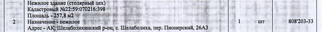 р-н Шелаболихинский с Шелаболиха пер Пионерский 26а Шелаболихинский сельсовет фото