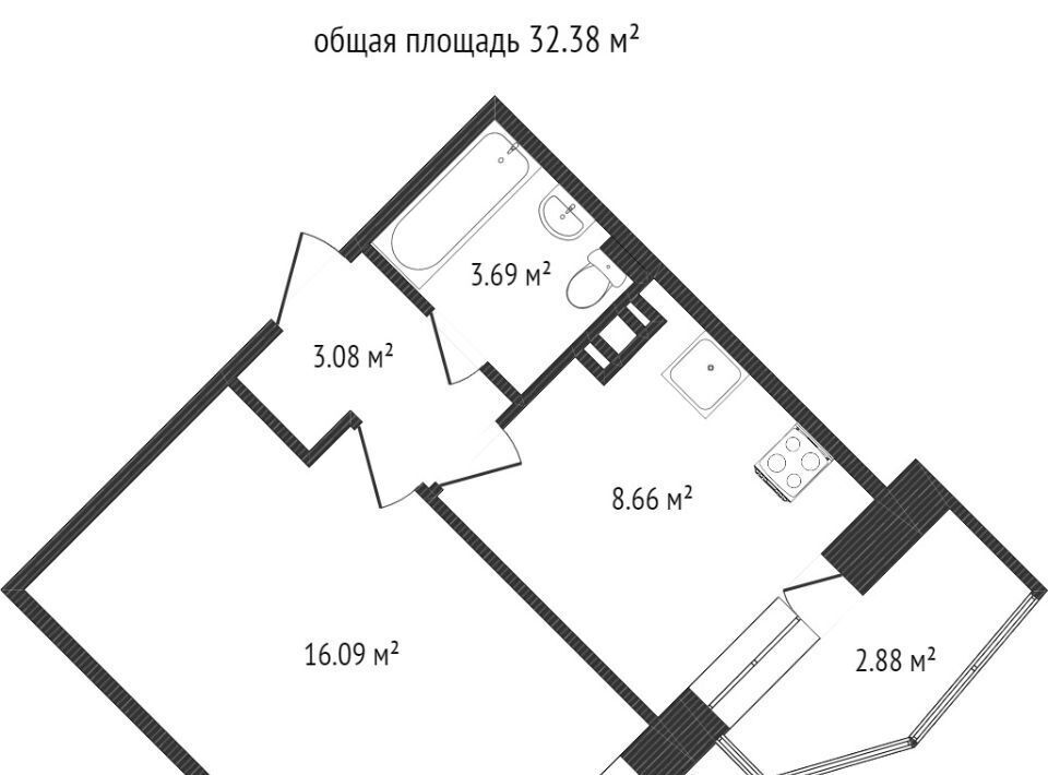 квартира г Кемерово р-н Центральный пр-кт Притомский 15к/1 фото 13