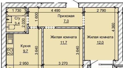 квартира г Барнаул р-н Центральный ул Анатолия 304 ЖК «Карамель» фото 2