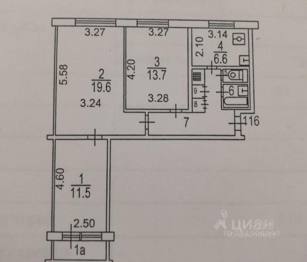 квартира г Москва ЮАО Чертаново Южное 3-й Дорожный проезд, 10 к 2, Московская область фото 13