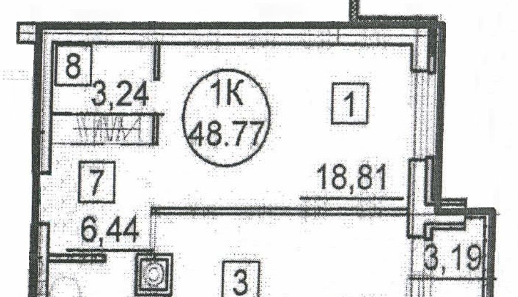 квартира р-н Новосибирский рп Краснообск ЖК «Солнечная поляна» 6-й мкр, 55 фото 8