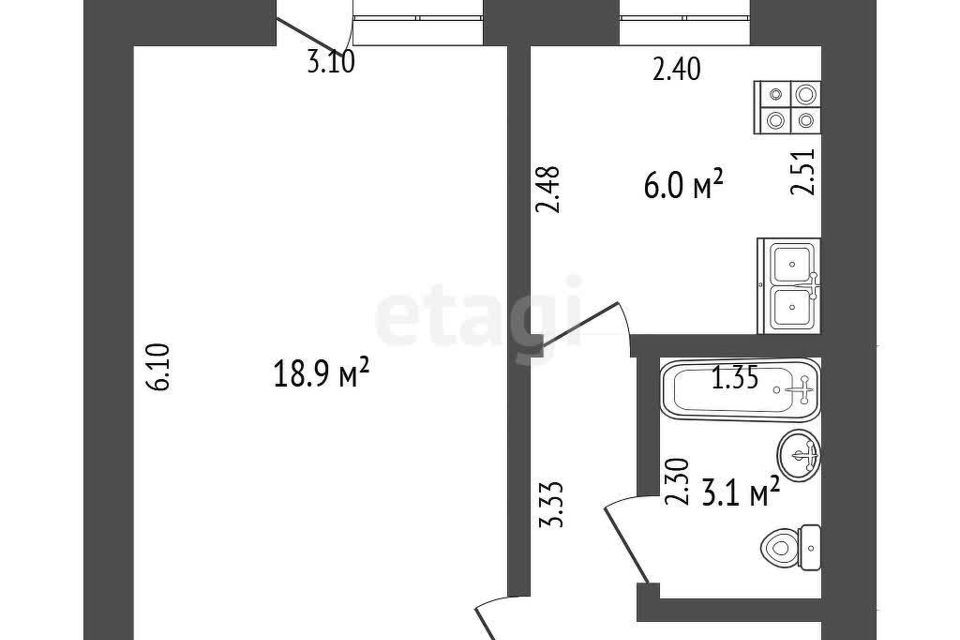 квартира г Стерлитамак пр-кт Октября 31 Стерлитамак городской округ фото 5