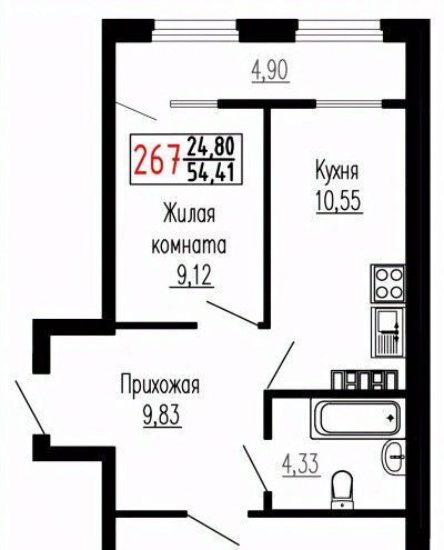 квартира г Екатеринбург Ботаническая ул Лыжников 3 фото 1