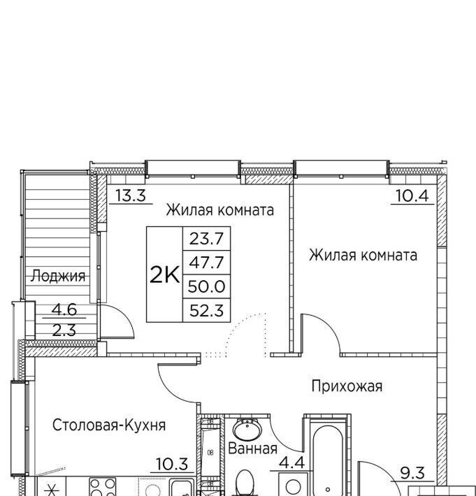 квартира г Владивосток р-н Ленинский ул Расула Гамзатова 7к/3 фото 1