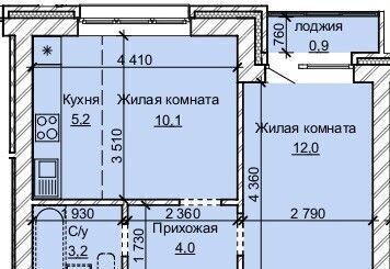 квартира г Барнаул р-н Центральный ул Анатолия 304 ЖК «Карамель» фото 2