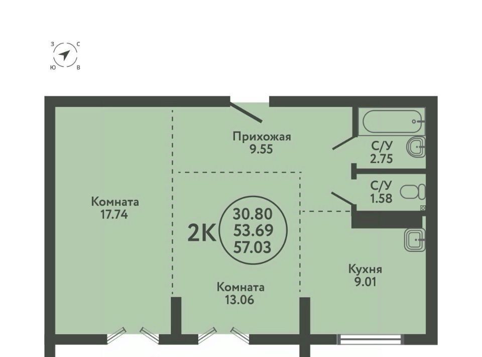 квартира р-н Новосибирский с Верх-Тула ул Солнечная 3 Площадь Маркса фото 1