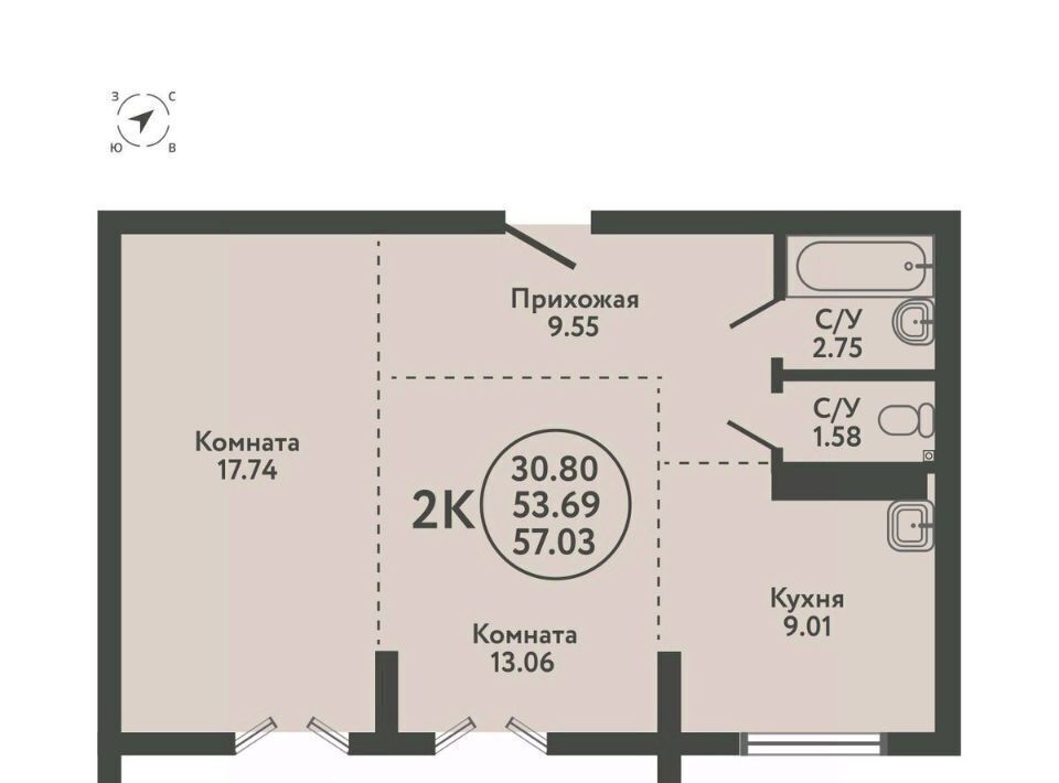 квартира р-н Новосибирский с Верх-Тула ул Солнечная 5 Площадь Маркса фото 1