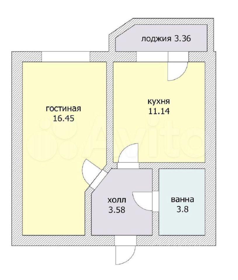 квартира г Краснодар р-н Прикубанский ул им. Героя Сарабеева В.И. 3/1 фото 26