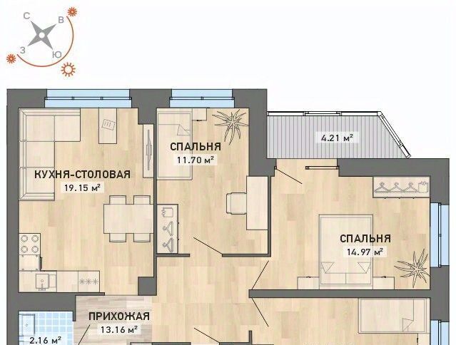 квартира г Екатеринбург р-н Чкаловский Ботаническая ул Павлодарская 4/2 фото 1