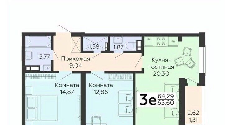 квартира г Воронеж р-н Коминтерновский ул 45 стрелковой дивизии 113 фото 1