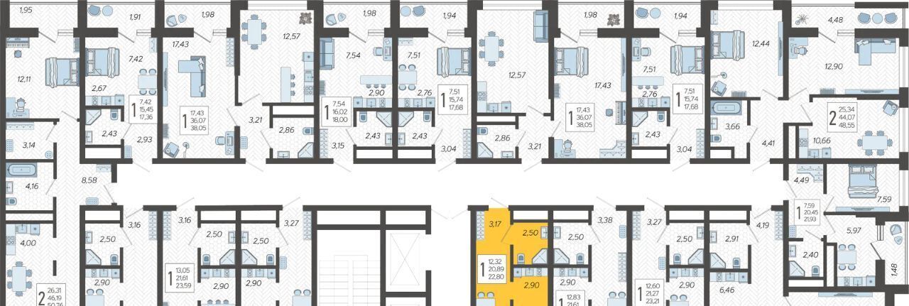 квартира г Сочи р-н Хостинский микрорайон Бытха ул Ясногорская 16/2к 2 фото 3