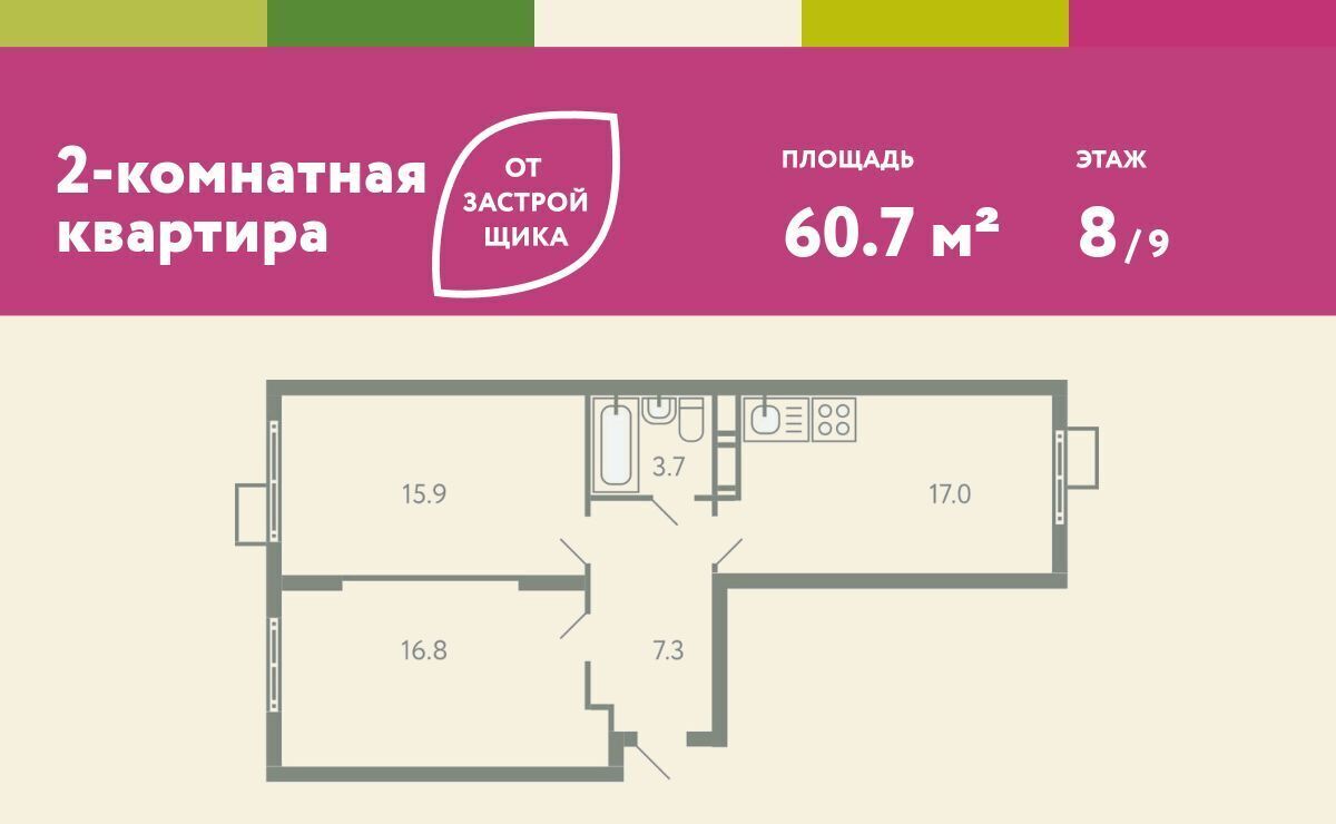 квартира городской округ Ленинский с Молоково ЖК «Ново-Молоково» 13 Домодедовская фото 1