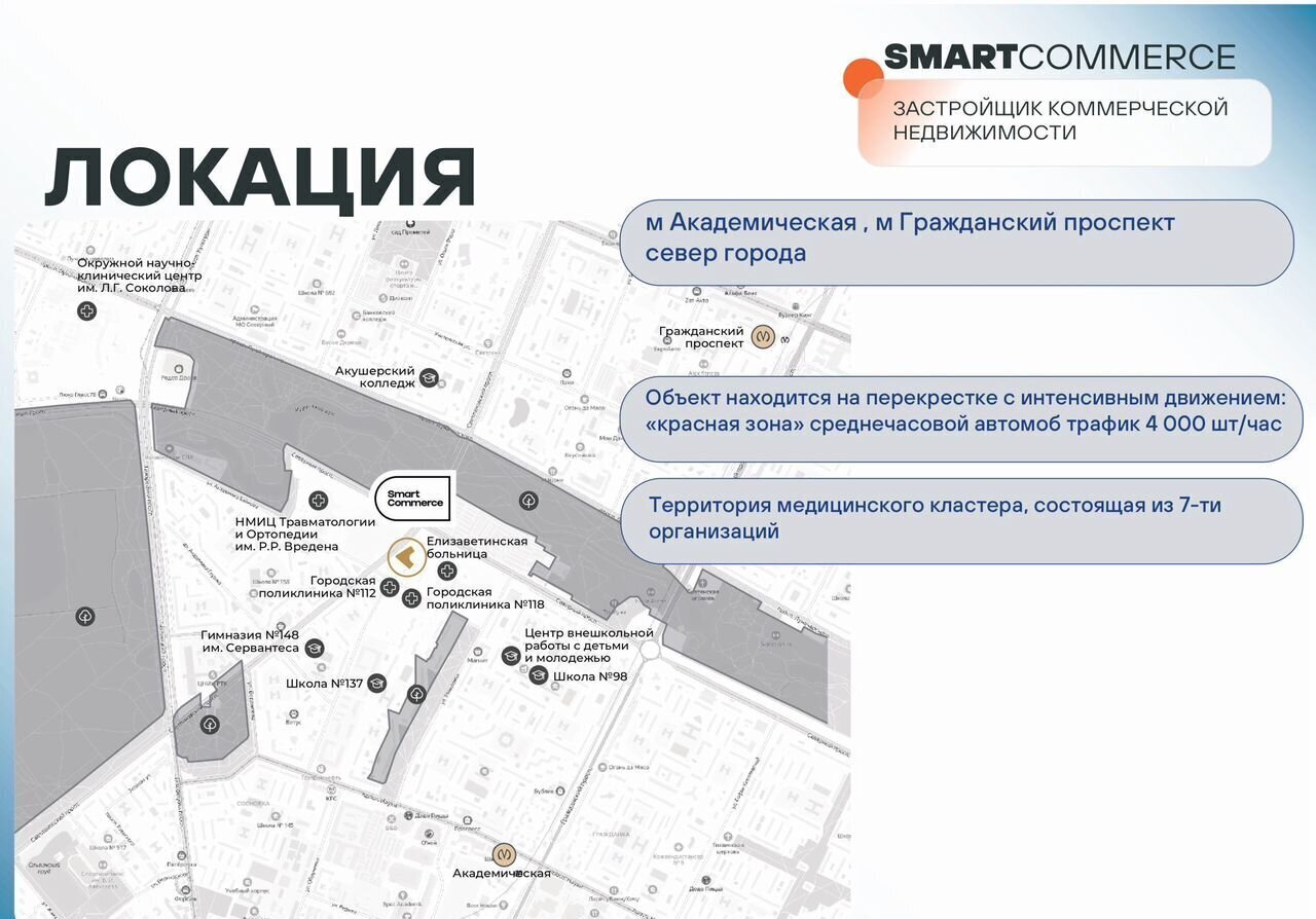 свободного назначения г Санкт-Петербург метро Академическая пр-кт Светлановский 85 фото 2