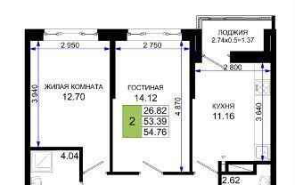 квартира г Ростов-на-Дону р-н Октябрьский Нефтекачка ЖК «Октябрь Парк» квартал фото 2