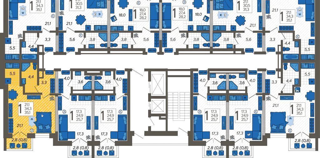 квартира г Сочи ул Искры 88с/5 фото 2