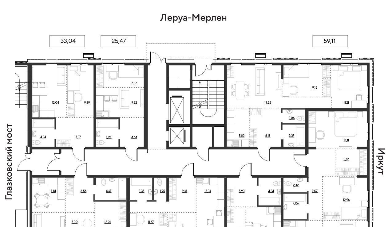 квартира г Иркутск р-н Свердловский ул Набережная Иркута 25 Затон кв-л фото 2