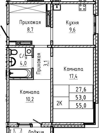 квартира г Барнаул р-н Индустриальный тракт Павловский 196а корп. 1 фото 2