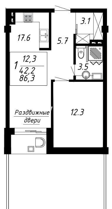 квартира г Ессентуки ЖК Озеро фото 1