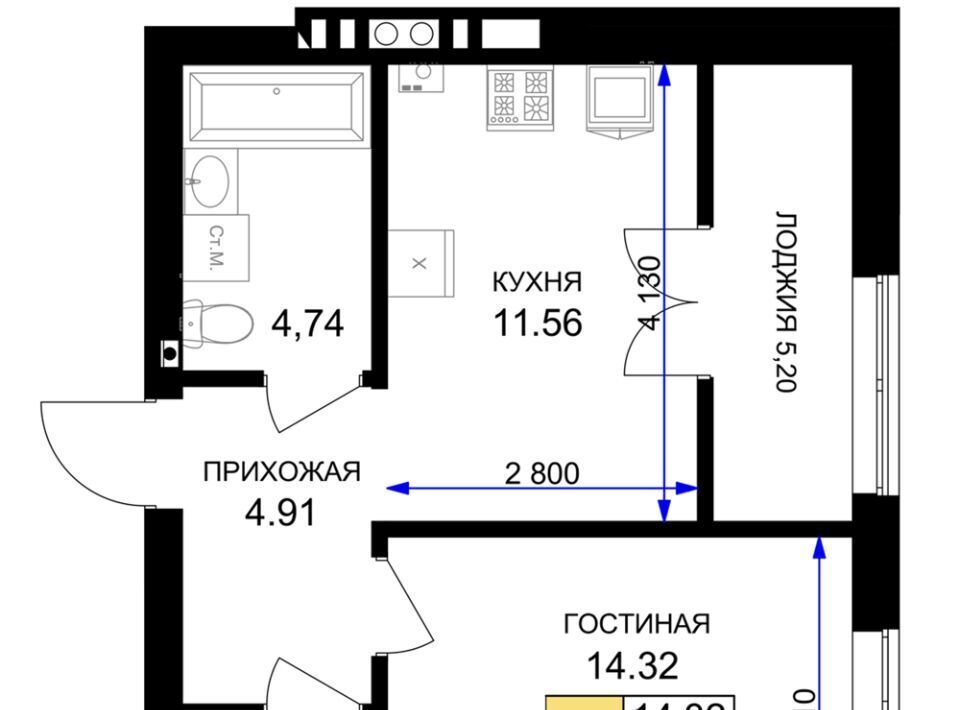 квартира р-н Гурьевский г Гурьевск ЖК «Включи» фото 1