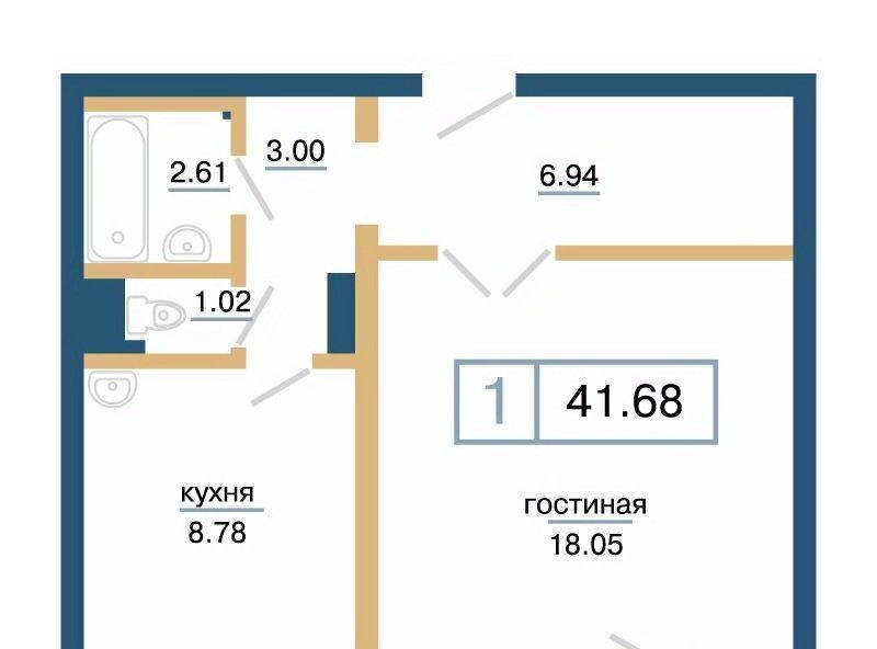 квартира г Красноярск р-н Советский микрорайон «Нанжуль-Солнечный» фото 1