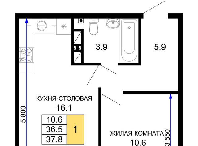 р-н Прикубанский ул им. лётчика Позднякова 2к/24 фото