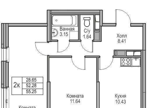 квартира г Санкт-Петербург ул Ивинская 1к/4 Беговая фото 3