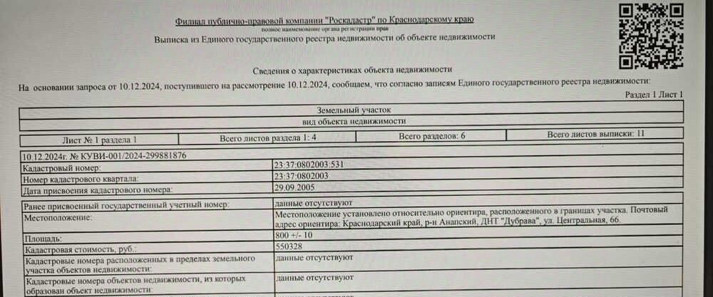 земля р-н Анапский с Супсех снт Персик ул Центральная 66 садоводческое товарищество, Анапа муниципальный округ фото 4