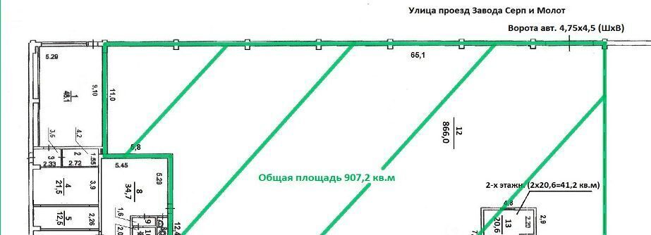 производственные, складские г Москва метро Лефортово ул Золоторожский Вал 11с/8 фото 3