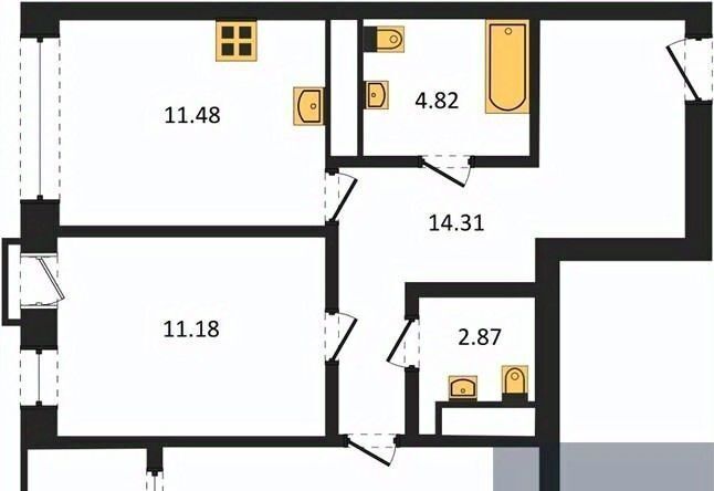 квартира г Воронеж р-н Железнодорожный наб Чуева 7 фото 1