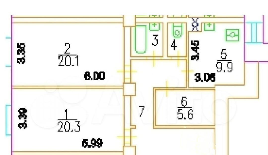 квартира г Москва метро Академическая ул Дмитрия Ульянова 4к/2 фото 23