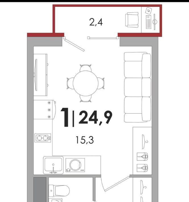 квартира г Тверь р-н Московский ул Левитана 48к/3 фото 8