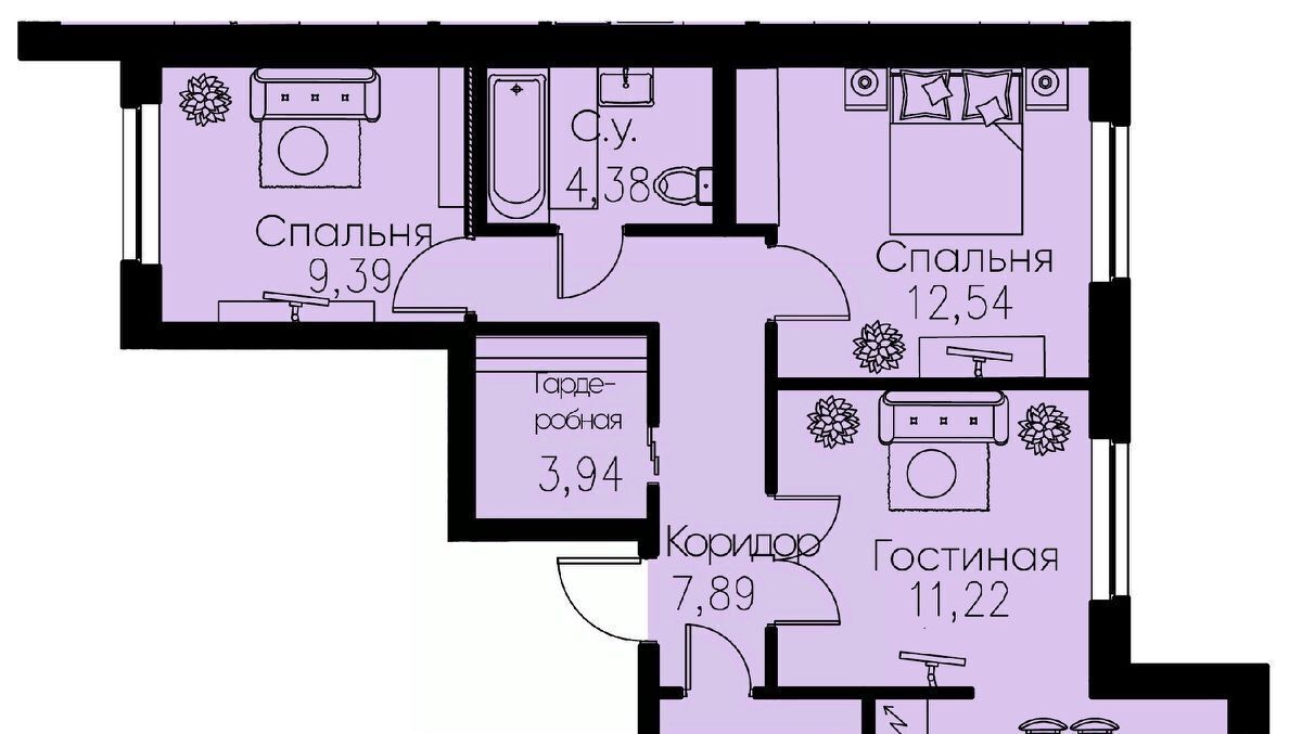 квартира р-н Всеволожский г Кудрово пр-кт Строителей 1к/1 Улица Дыбенко, Заневское городское поселение фото 1