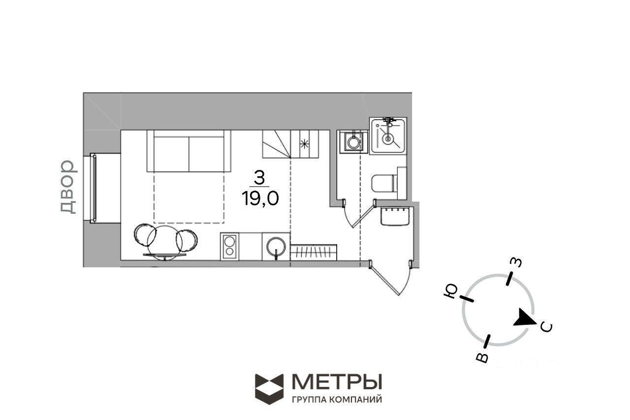 квартира г Москва пер Дегтярный 10 с 3, Московская область фото 1