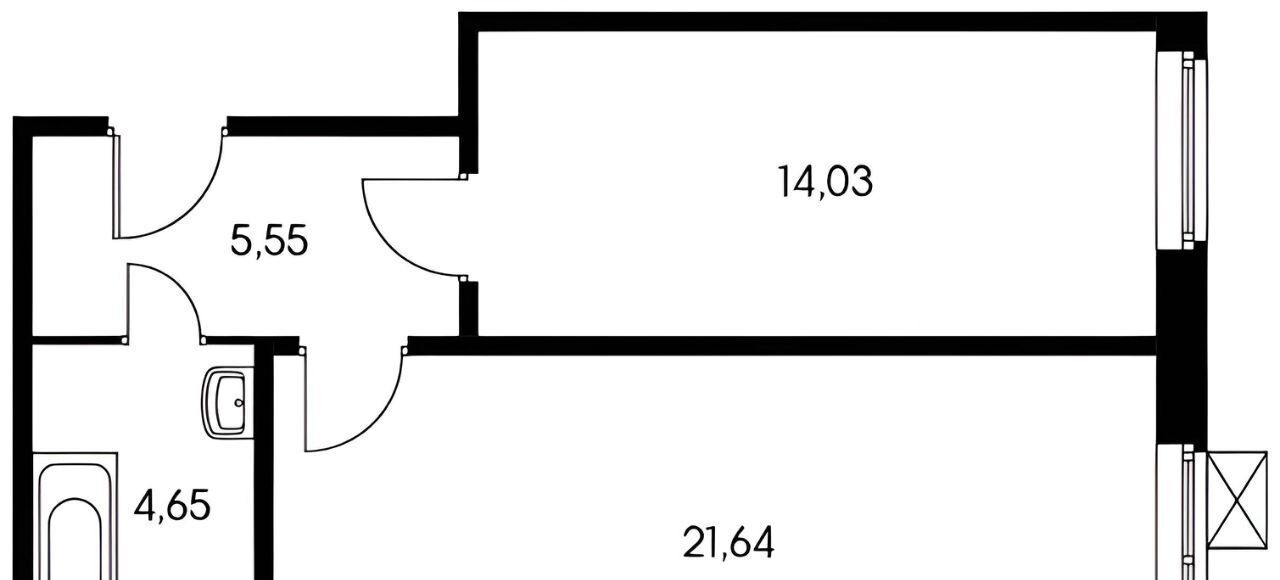 квартира г Люберцы ул Юности 13к/1 фото 2