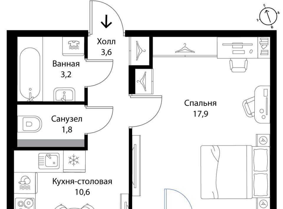 квартира р-н Ломоносовский д Ольгино Низинское с/пос, Проспект Ветеранов, Экография жилой комплекс фото 1