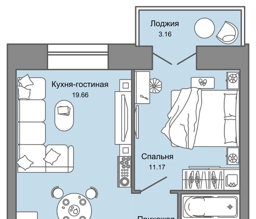 квартира г Ульяновск р-н Заволжский Новый Город ЖК Центрополис 5 Центральный кв-л фото 1