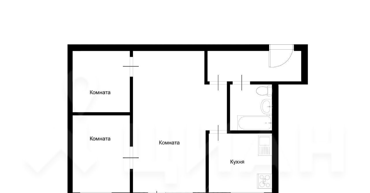 квартира г Старый Оскол Интернациональный микрорайон 34 фото 2